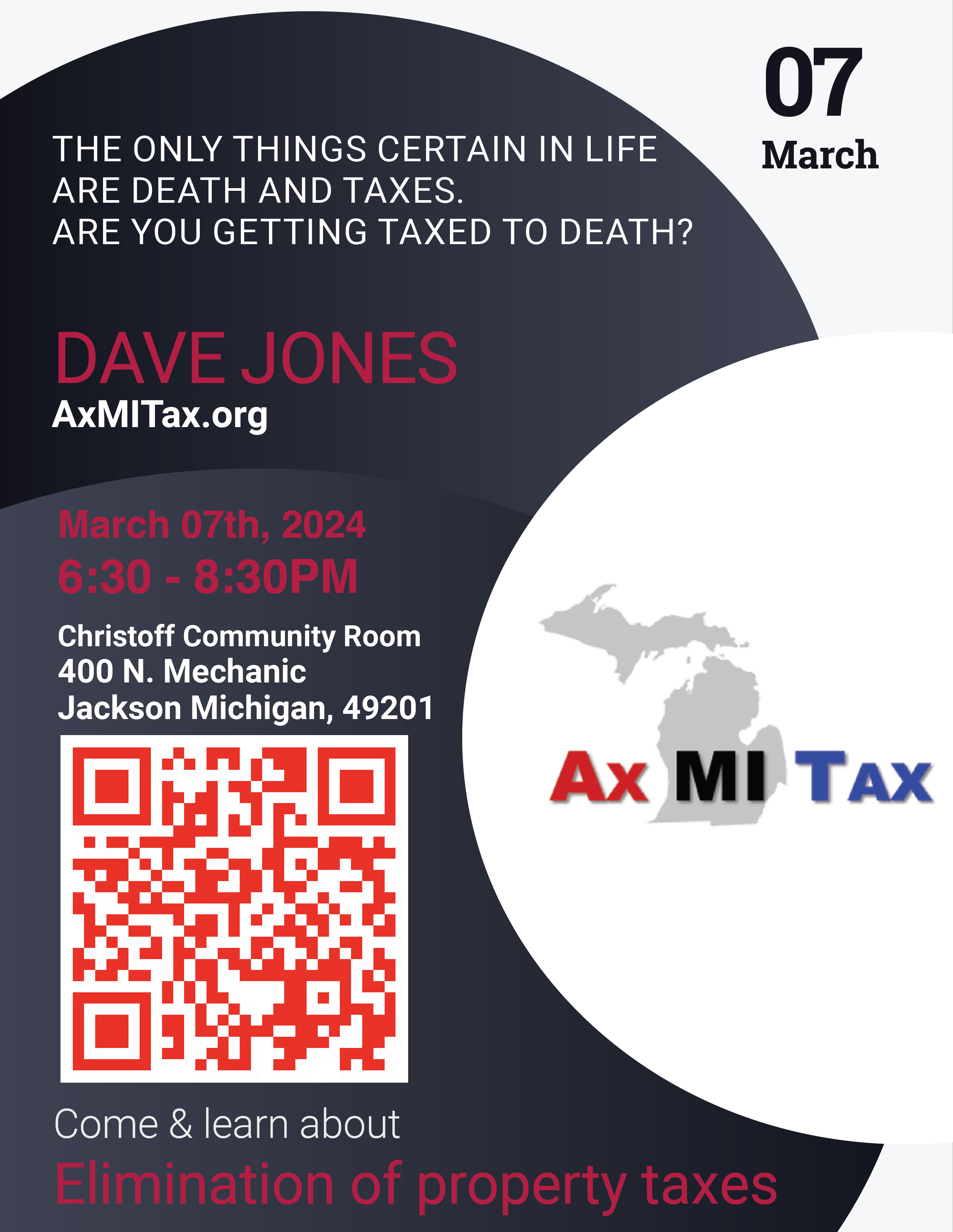 March 7, 2024 - Dave Jones - Ax MI Tax